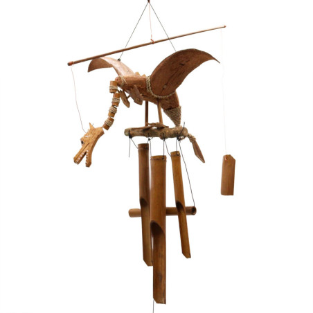 Carillons éoliens en forme de dragon de noix de coco