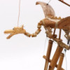 Carillons éoliens en forme de dragon de noix de coco