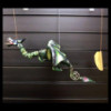Grand mobile dragon vert noix de coco 46 cm