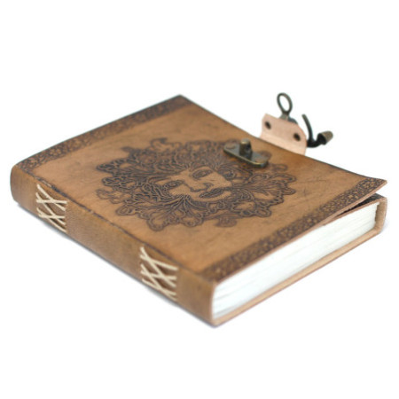 Carnet Greenman en cuir (20x15 cm)