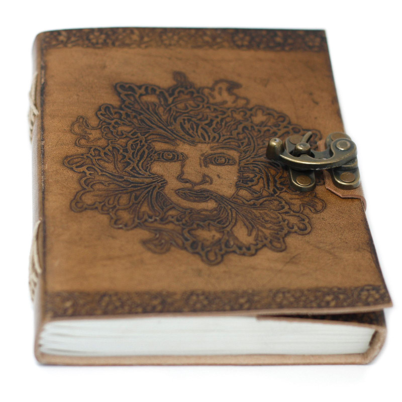 Carnet Greenman en cuir (20x15 cm)
