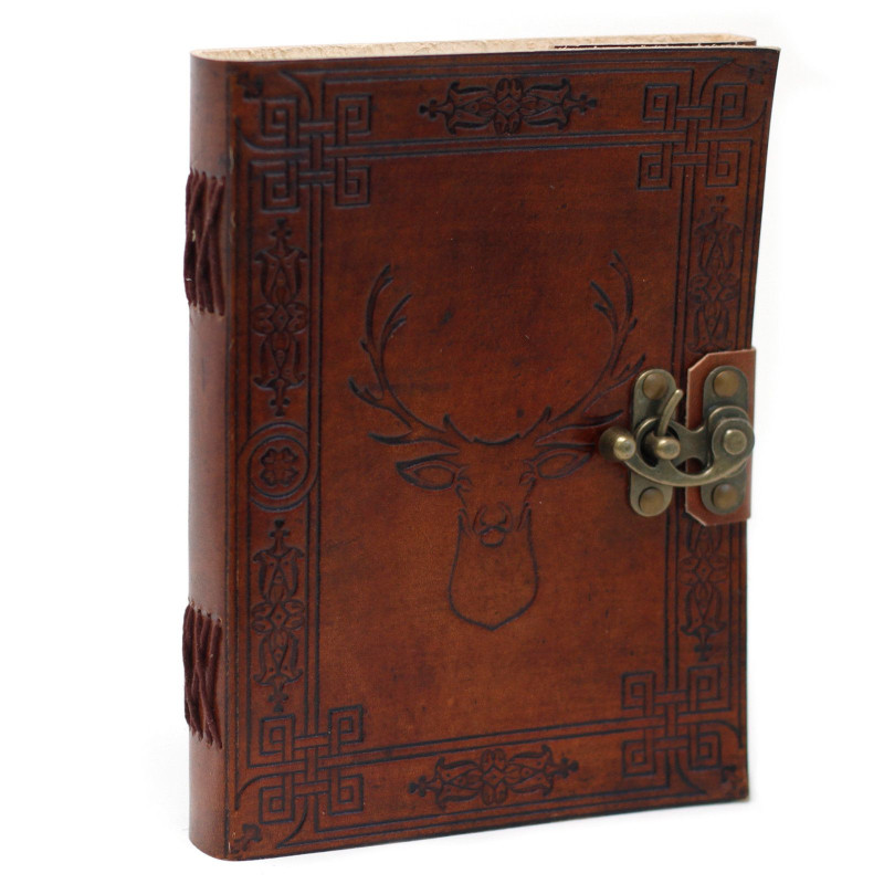 Carnet Cerf en Cuir (20x15 cm)