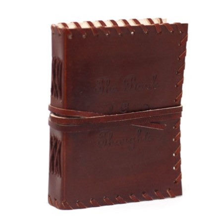 Carnet de pensées en cuir avec couverture (15 x 10 pouces)