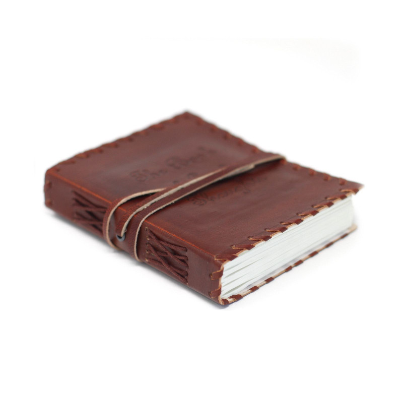 Carnet de pensées en cuir avec couverture (15 x 10 pouces)