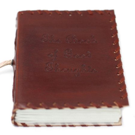 Carnet de pensées en cuir avec couverture (15 x 10 pouces)