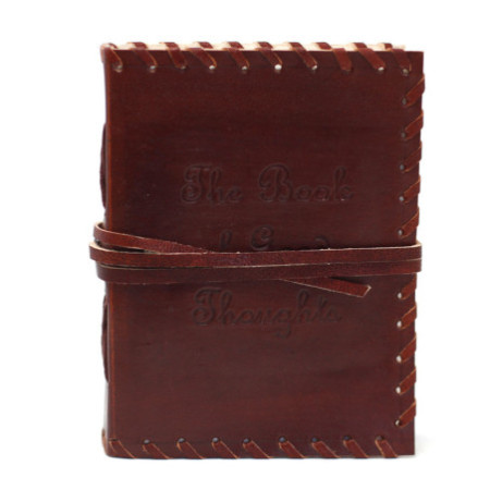 Carnet de pensées en cuir avec couverture (15 x 10 pouces)