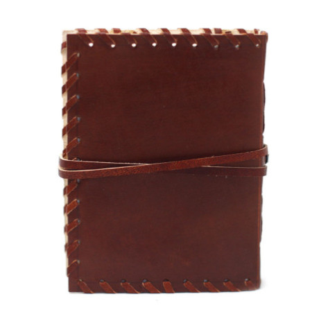 Carnet de pensées en cuir avec couverture (15 x 10 pouces)