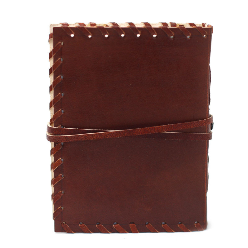 Carnet de pensées en cuir avec couverture (15 x 10 pouces)