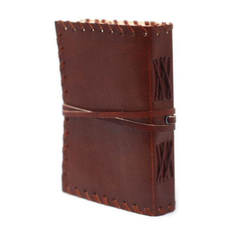 Carnet de pensées en cuir avec couverture (15 x 10 pouces)