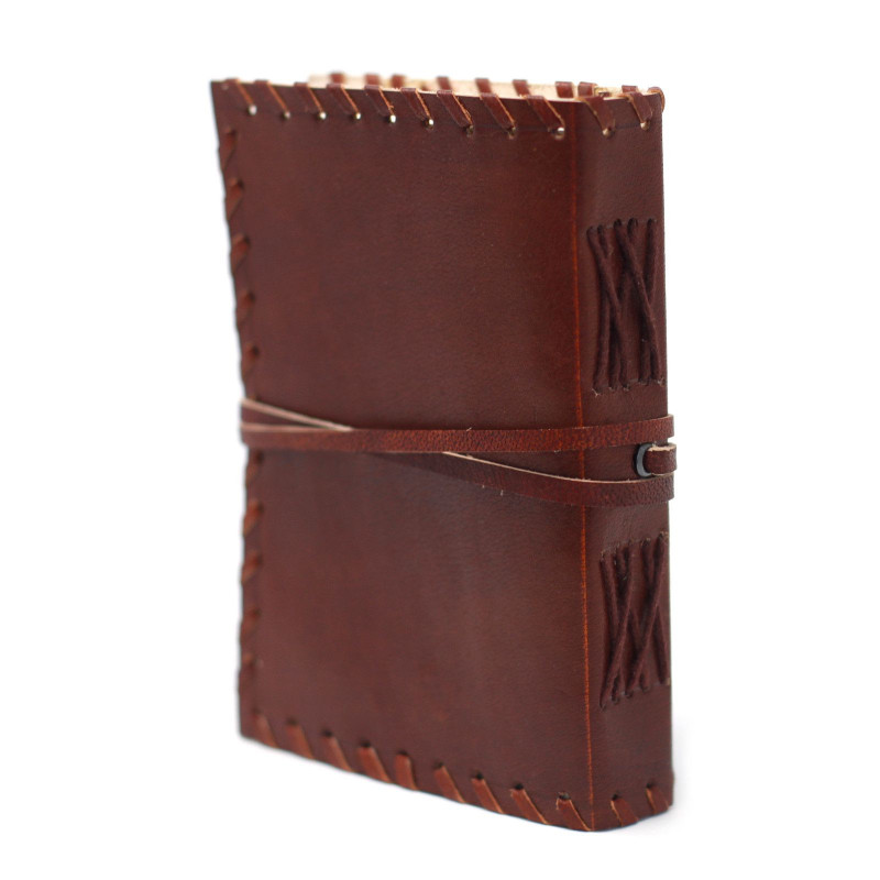 Carnet de pensées en cuir avec couverture (15 x 10 pouces)