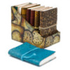 Mini carnet en cuir assorti (10x7,5 cm) - 1 pièce