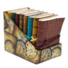Mini carnet en cuir assorti (10x7,5 cm) - 1 pièce