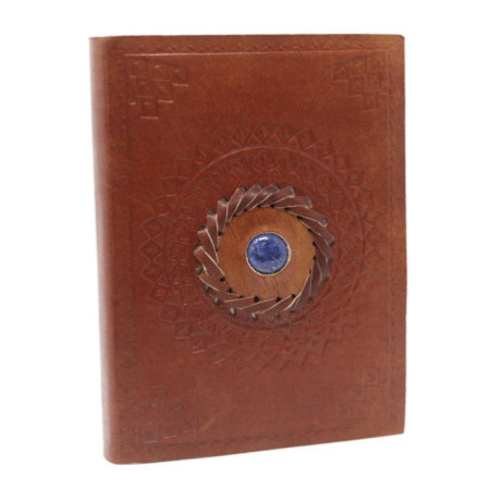 Carnet en cuir Lapis 17x12 cm