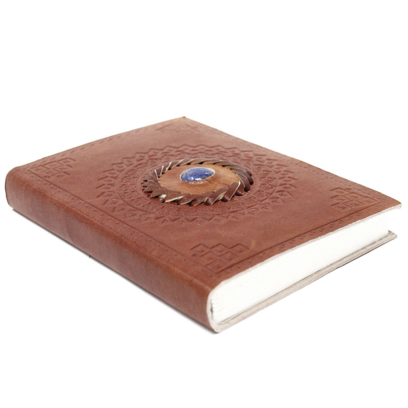 Carnet en cuir Lapis 17x12 cm