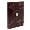 Carnet en cuir Moonstone avec ceintures 15x10 cm
