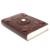 Carnet en cuir Moonstone avec ceintures 15x10 cm