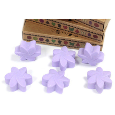 Coffret cadeau de 6 fondants de cire - Champs de lavande