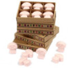 Coffret cadeau de 6 fondants de cire - Bois de santal foncé