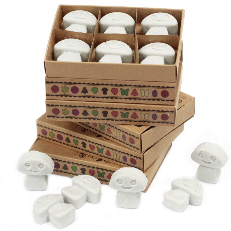 Coffret cadeau de 6 fondants de cire - Patchouli foncé