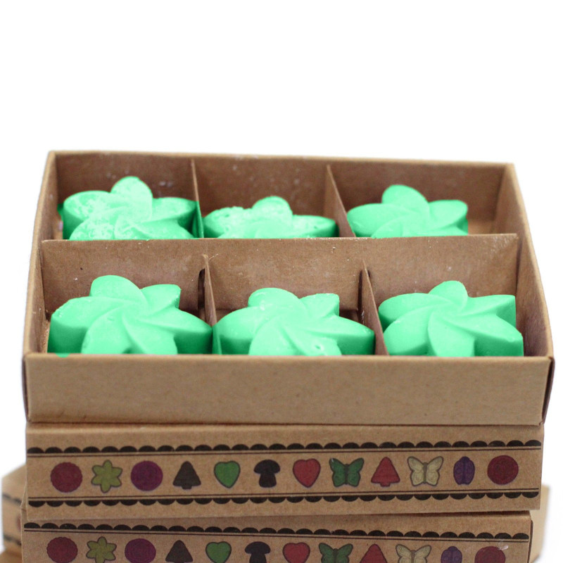 Coffret cadeau de 6 fondants de cire - Jardin caché