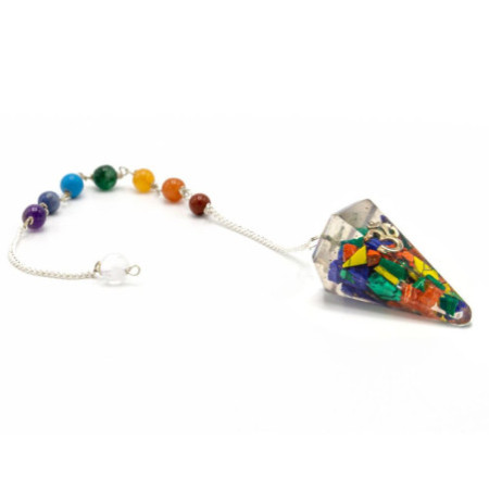 Pendule Chakra Pouvoir Orgonite - Om
