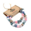 Lot de 2 bracelets d'amitié en pierres précieuses - Harmony - Rainbow Gemstones