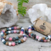 Lot de 2 bracelets d'amitié en pierres précieuses - Harmony - Rainbow Gemstones