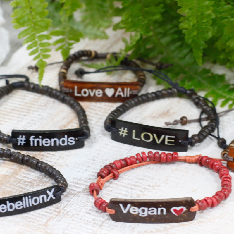 Bracelet avec slogan Coco - Vegan
