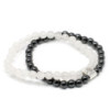 Bracelet magnétique en pierres précieuses - Quartz de roche