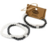 Bracelet magnétique en pierres précieuses - Quartz de roche