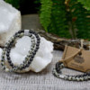 Bracelet magnétique en pierres précieuses - Jaspe Dalmatien