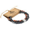 Bracelet magnétique en pierres précieuses - Peau de léopard