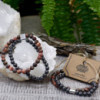 Bracelet magnétique en pierres précieuses - Peau de léopard