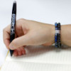 Bracelet magnétique en pierres précieuses - Sodalite