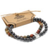 Bracelet magnétique en pierres précieuses - Jaspe Picasso
