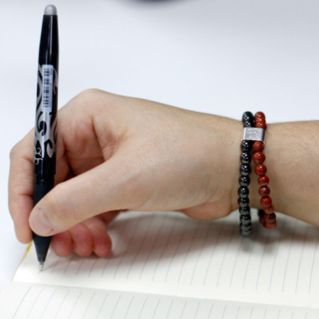 Bracelet magnétique en pierres précieuses - Redstone