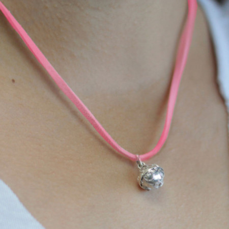 Cloche d'ange en argent - Amour - 12 mm