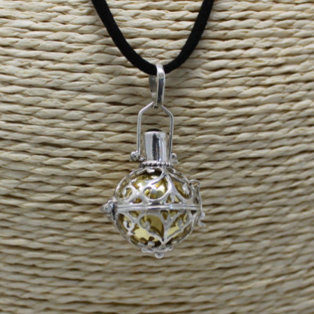 Cloche d'ange argentée - Nocturne - 18 mm