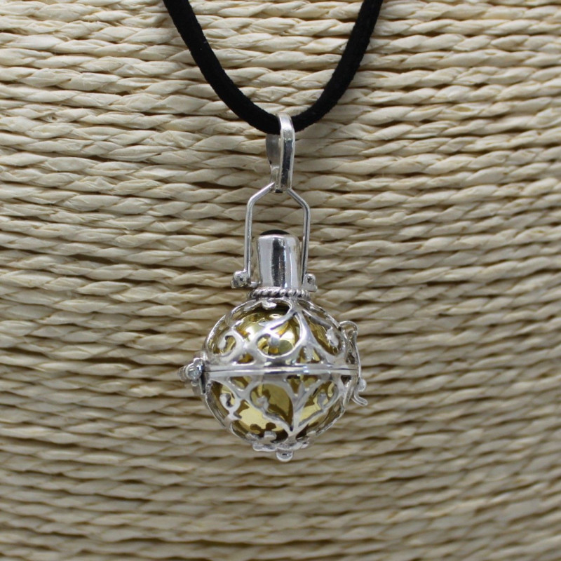 Cloche d'ange argentée - Nocturne - 18 mm