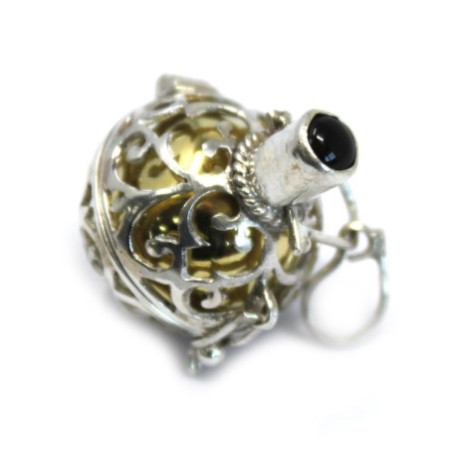 Cloche d'ange argentée - Nocturne - 18 mm