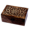 Coffret floral sculpté pour aromathérapie (peut contenir 24 bouteilles)