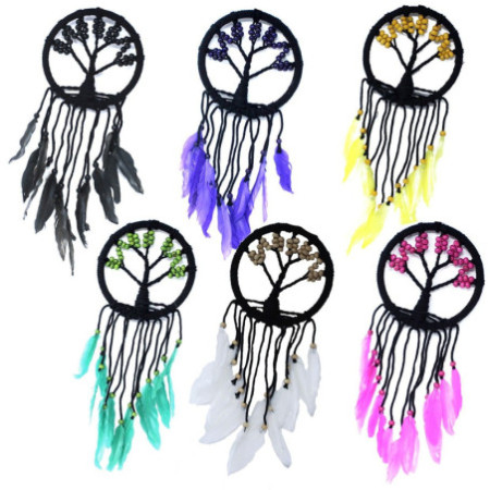 Attrape-rêves Arbre de Vie - 16 cm (assorti)
