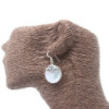 Boucles d'oreilles coquillage et argent - Disque classique - Nacre
