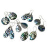 Boucles d'oreilles coquillage et argent - Tongs - Abalone