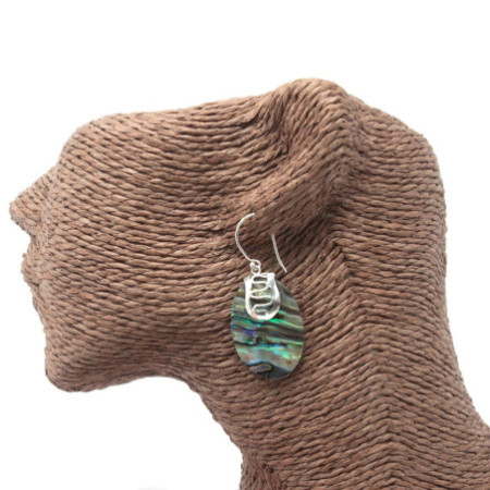 Boucles d'oreilles coquillage et argent - Tongs - Abalone
