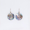 Boucles d'oreilles coquillage et argent - Fleurs - Ormeau