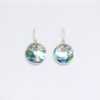 Boucles d'oreilles coquillage et argent - Disque classique - Abalone