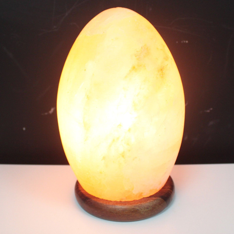 Lampe à sel oeuf - Base en bois