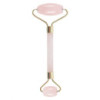 Rouleau de massage pour le visage en pierres précieuses - Quartz rose