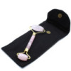 Rouleau de massage pour le visage en pierres précieuses - Quartz rose